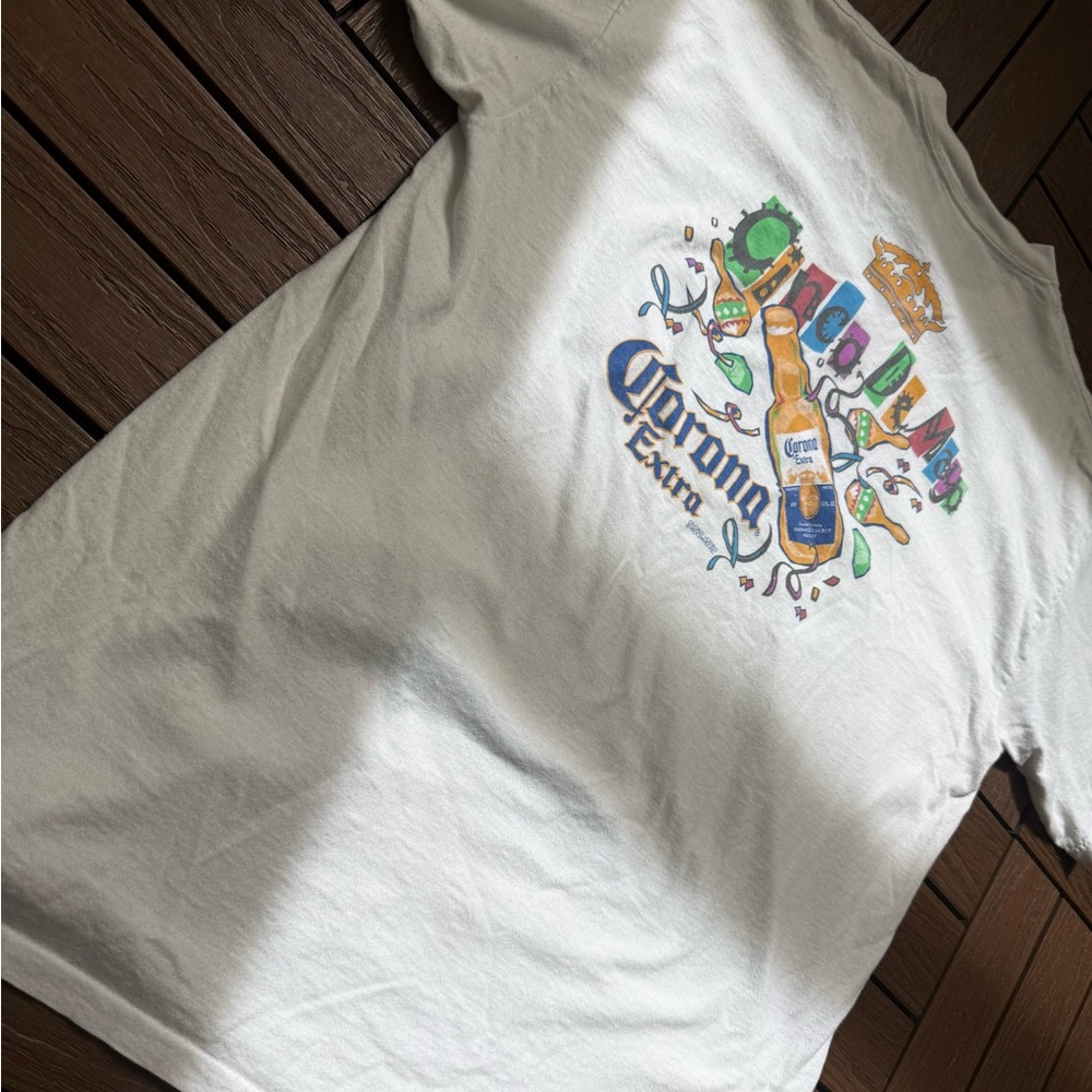 Vintage Corona Extra Beer 90s Cinco De Mayo 90's Double Sided t-shirt